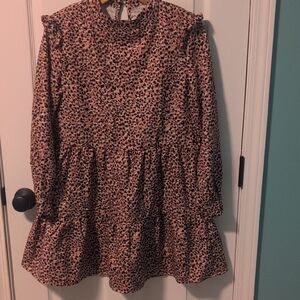 Boutique Leopard Print Womens Dress
